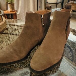 Blondo Brown Suede Ankle Booties